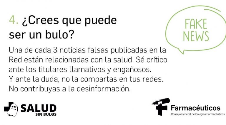 Campaña contra la desinformación sobre medicamentos en Redes Sociales.