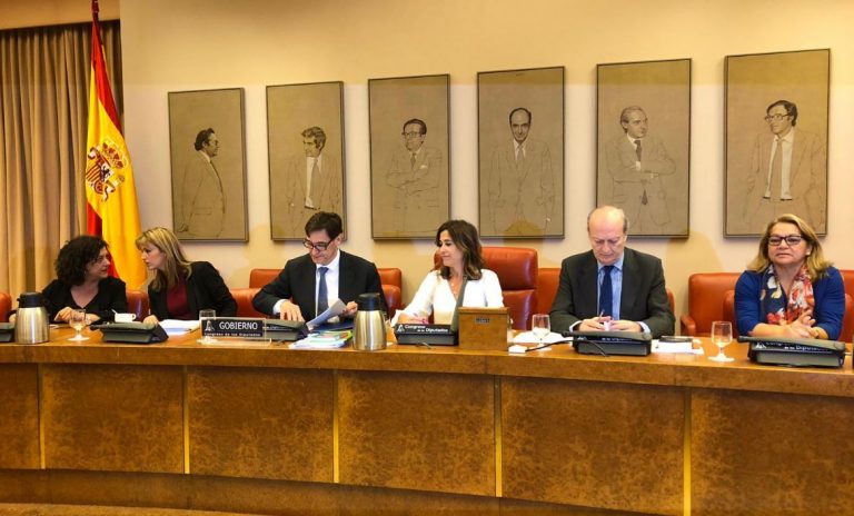 Salvador Illa en el Congreso de los Diputados.