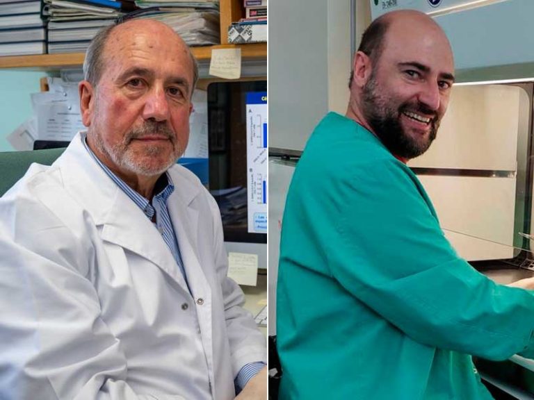 los virólogos Mariano Esteban y Juan García Arriaza