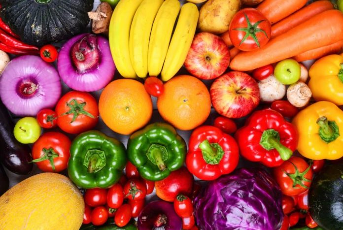 Color de las frutas y verduras