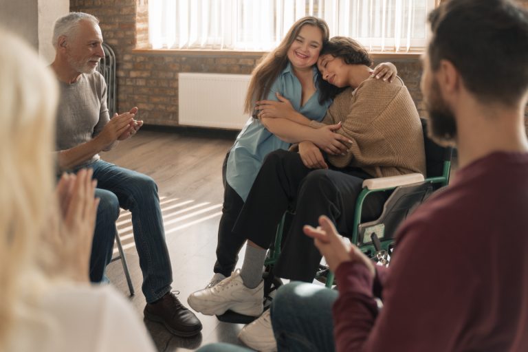 Reunión de terapia de apoyo